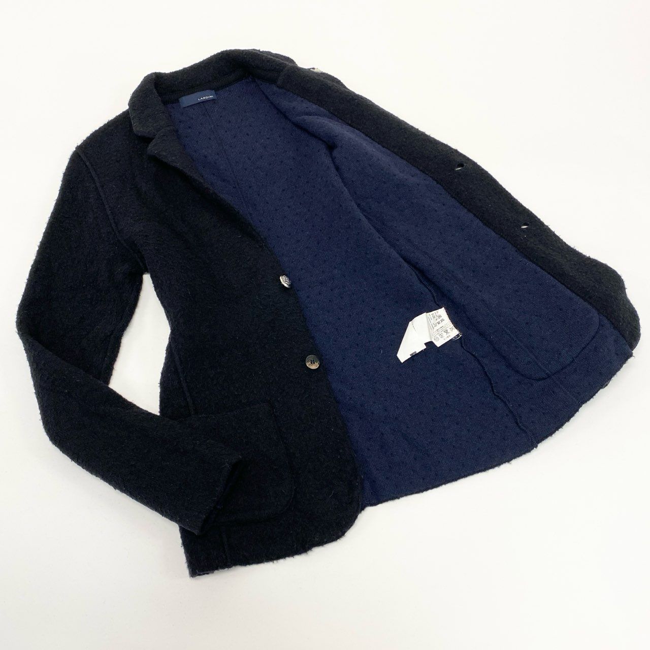 53e23 【イタリア製】LARDINI ラルディーニ ピリング加工 2B ニット 