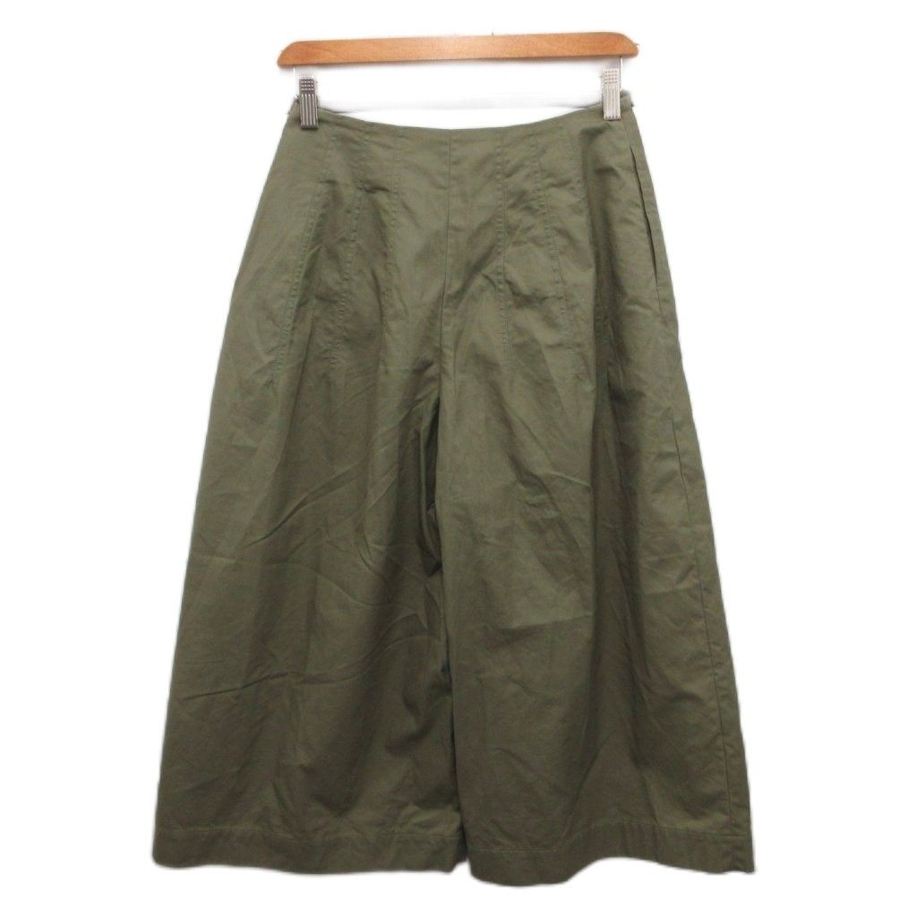 ドゥロワー Drawer チノタックワイドパンツ チノパン バルーン 34 オリーブ 6514-236-0890 MET2