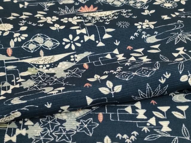 平和屋着物＊夏物　小紋　絽　幾何学文様　正絹　逸品　AABH3943jd 平和屋着物＊夏物 小紋 絽 幾何学草花文 正絹 逸品 AAAX9782jd - メルカリ