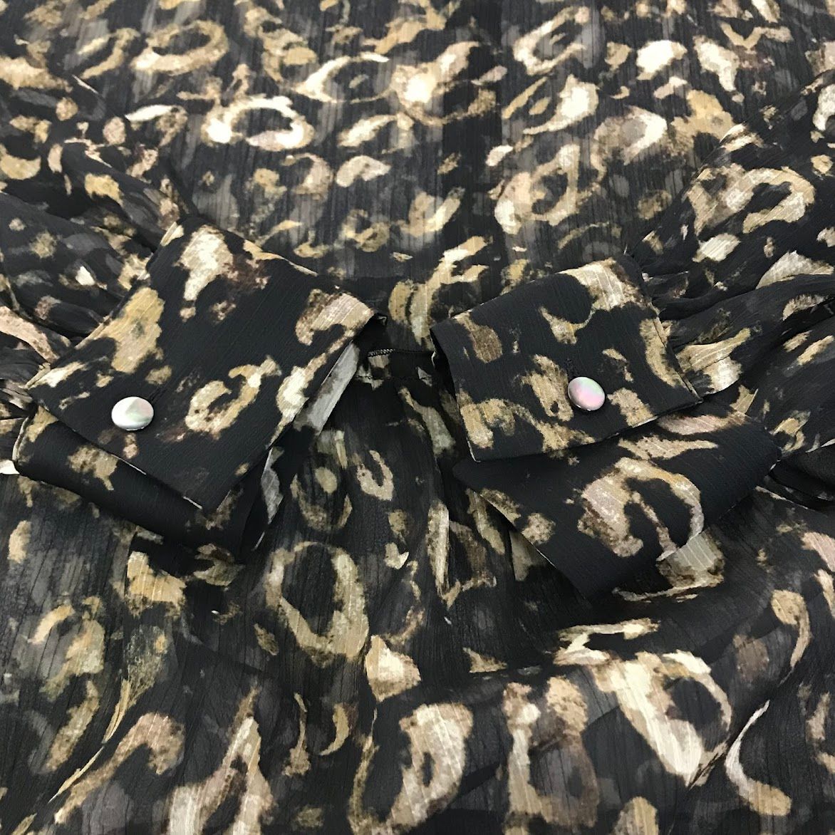 倉吉店】NOBLE | ノーブル ワンピース レオパードプリントティアード