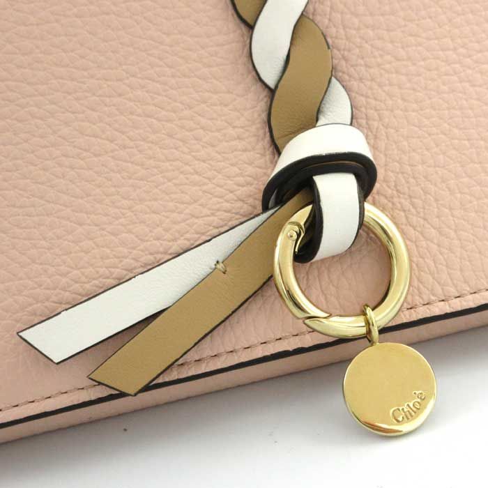 クロエ 財布 長財布 Chloe レザー かぶせ蓋 ロングウォレット  