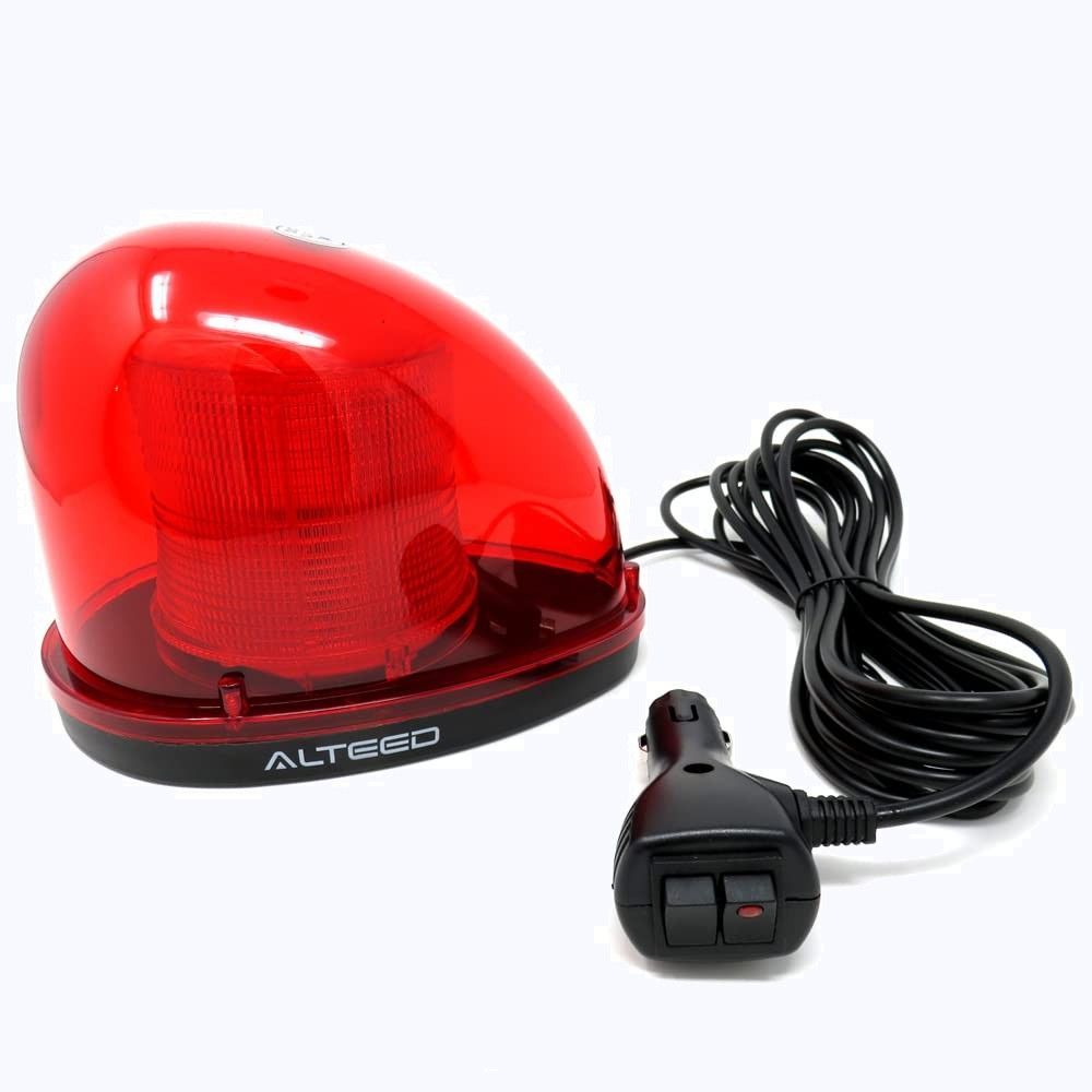 商品 流線型LED回転灯パトランプ 7パターン発光 アルティード ALTEED 12V24V自動車兼用 赤色発光