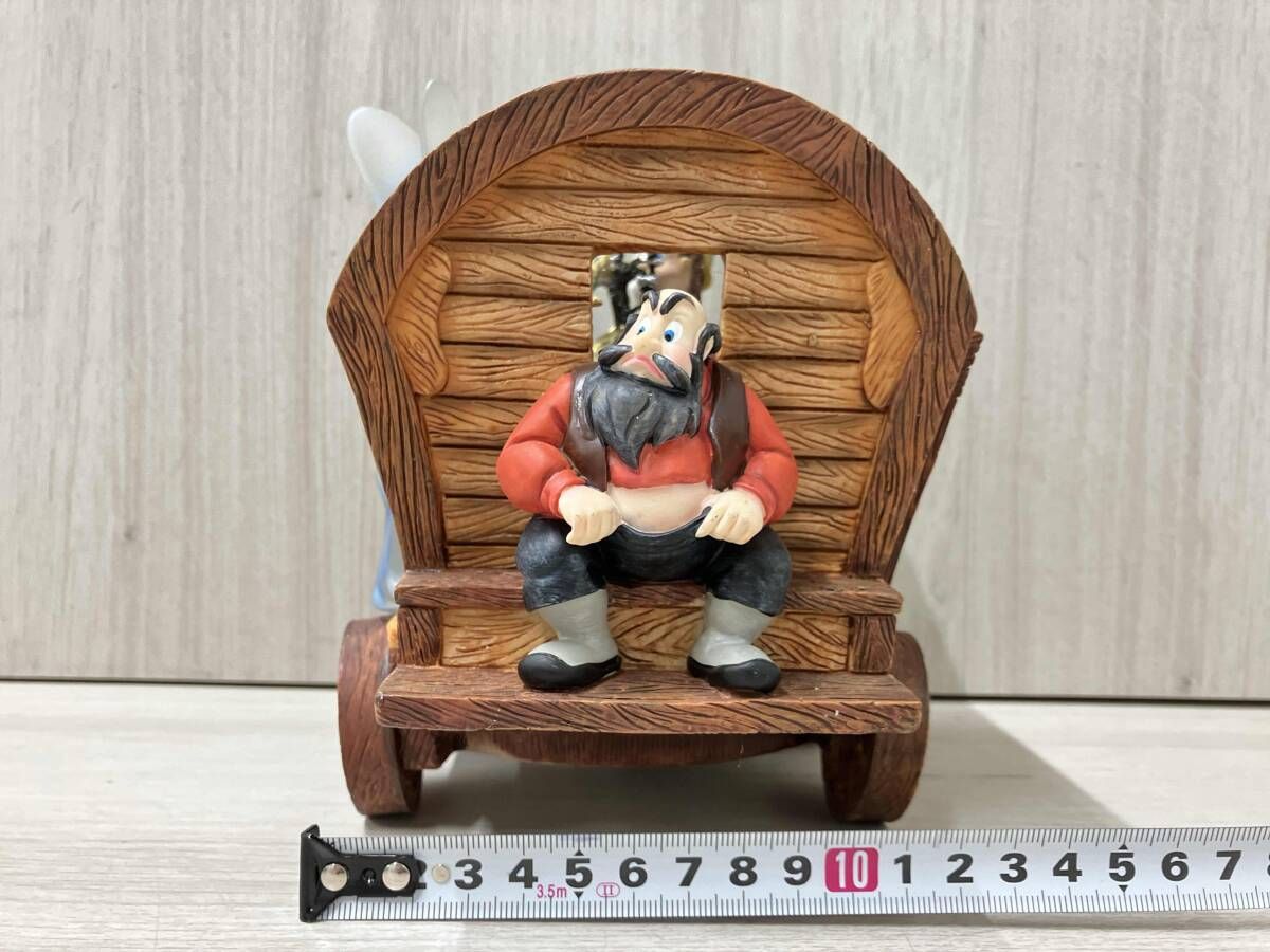 ジャンク オルゴール ランプ動作 済 Disney ディズニー スノーグローブ スノードーム ブルーフェアリー オルゴール 破損 液漏痕有