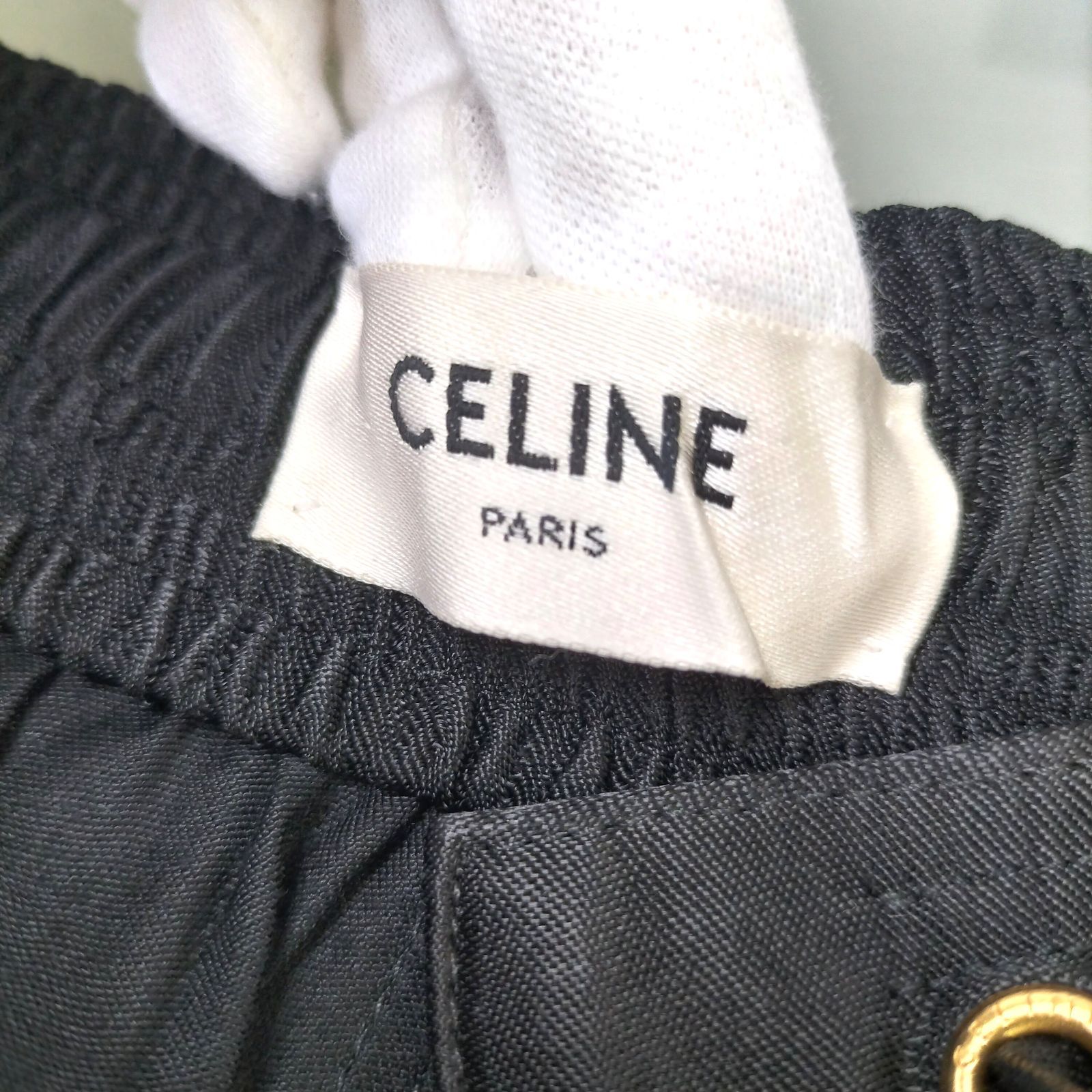 CELINE セリーヌ サテン アスレチックパンツ ジャージ パンツ ライン