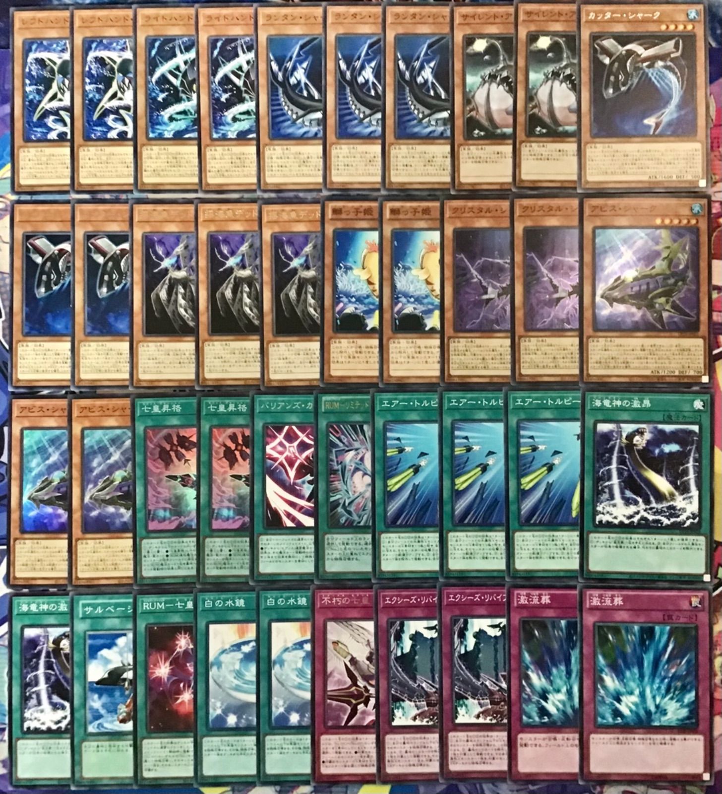 本格構築 【シャークデッキ】 メイン＆EX15＆二重スリーブ セット 本格構築 【シャークデッキ】 メイン＆EX15＆二重スリーブ