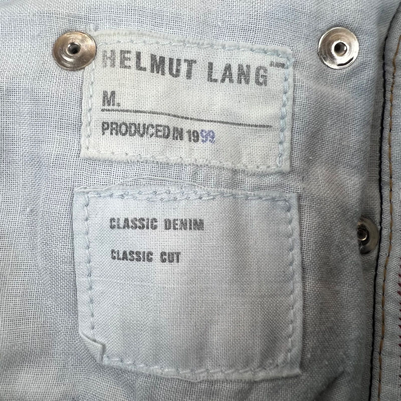 HELMUT LANG 1999 archive classic denim pants w31 indigo old y2k 