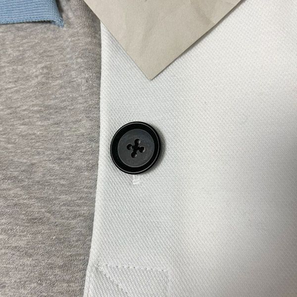 【新品】kolor BEACON　切替　半袖　ポロシャツ　ホワイト　グレー　2