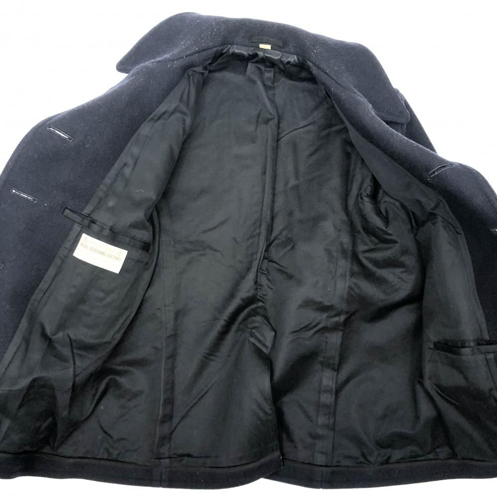 中古】40s NAVAL CLOTHING FACTORY ウールコート Pコート ネイビー 