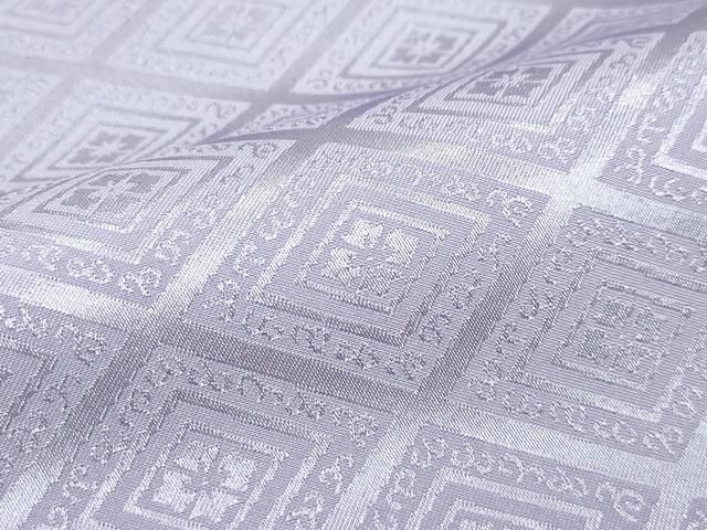  平和屋着物 上 男性 色無地 紋付き羽織セット キングサイズ 源氏鼠色地 花菱地紋 舞台衣装 洗える着物 s 5 着物セット 着物 浴衣