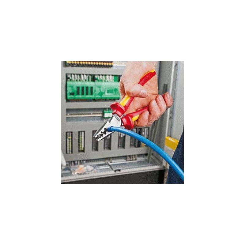 クニペックス KNIPEX 9778-180 エンドスリーブ用絶縁圧着ペンチ 1