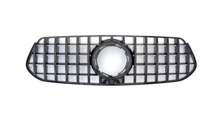 ベンツ W167 GLEクラス 後期 GLE300d GLE400d GLE450d GLE450 24y〜 パナメリカーナグリル オールブラック 縦フィン ラジエーター ラジエター グリル 4918