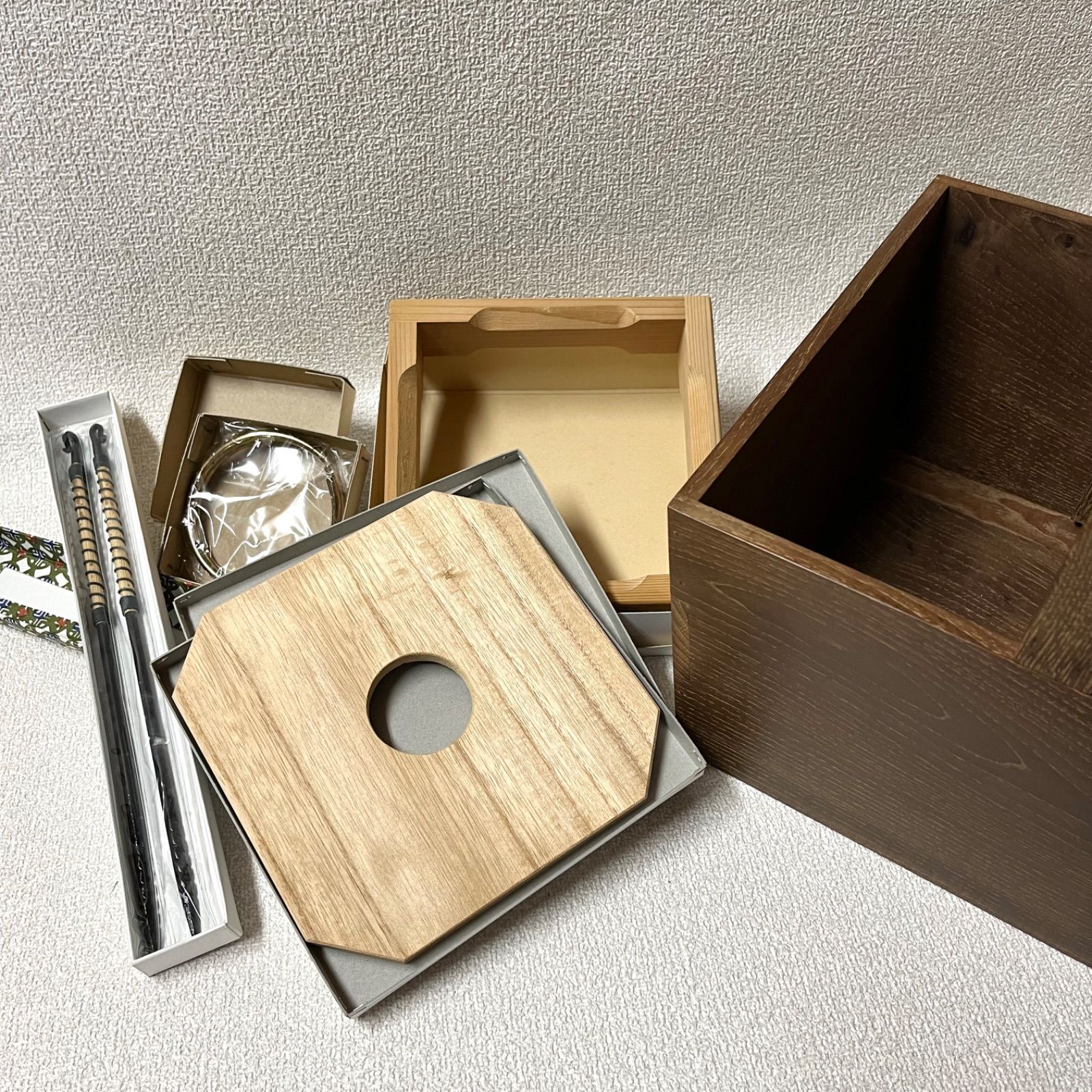 茶道具 箱炭斗 水屋道具 （水屋道具・炭斗・茶道具】和田菁竺造 折返炉 
