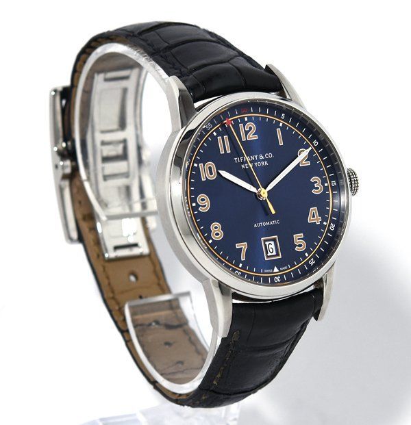 箱 ギャラ付 TIFFANY-Co. ティファニー CT60 34667926 デイト 自動巻き メンズ