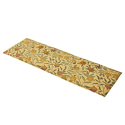 【数量限定】ロング シートクッション モリスデザインスタジオ フルーツ Studio イエロー Design 46×148cm Morris LN1729 川島織物セルコン