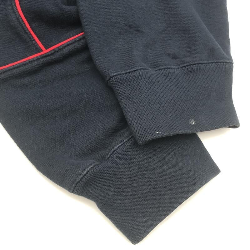 中古】Supreme piping sweat shirt L ネイビー シュプリーム[10  