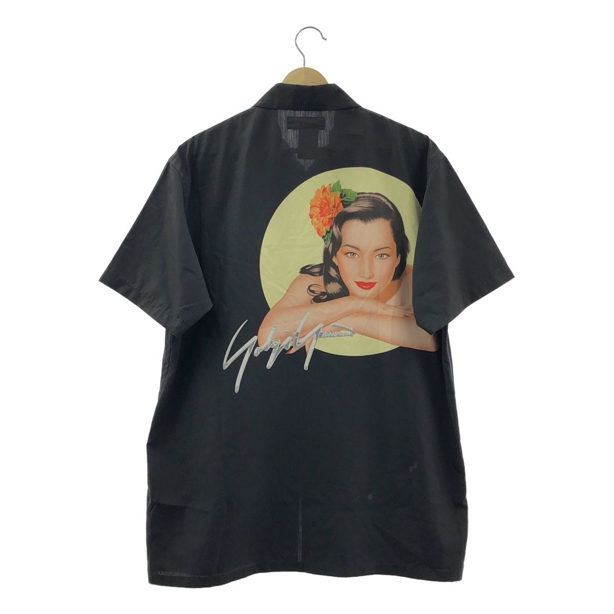 Yohji Yamamoto POUR HOMME/シルクサテンプリントシャツ Yohji Yamamoto POUR HOMME/シルクサテンプリントシャツ