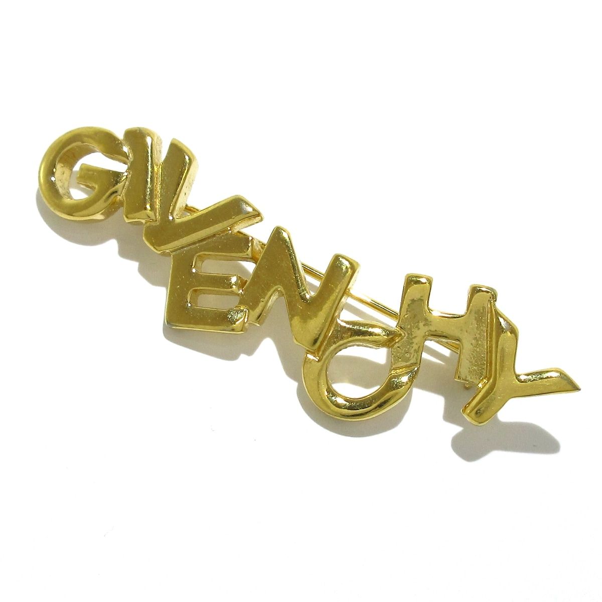 GIVENCHY(ジバンシー) ブローチ - ゴールド ロゴ - メルカリ