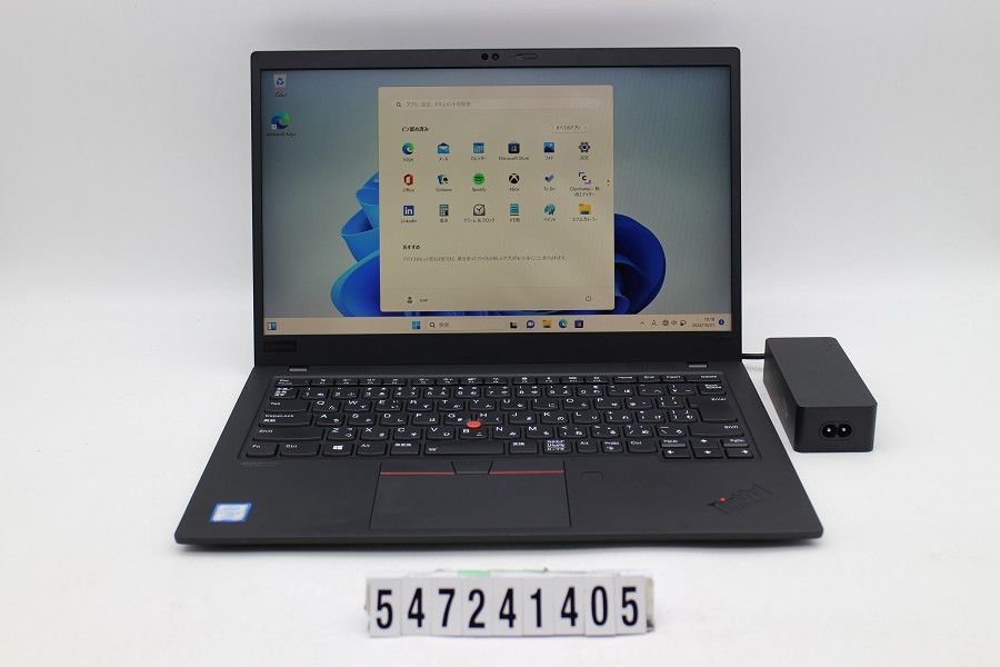 Lenovo ThinkPad X1 Carbon 7th Gen Core i5 8365U 1.6GHz/16GB/256GB(SSD)/14W/FHD(1920x1080) タッチパネル/Win11 【547241405】
