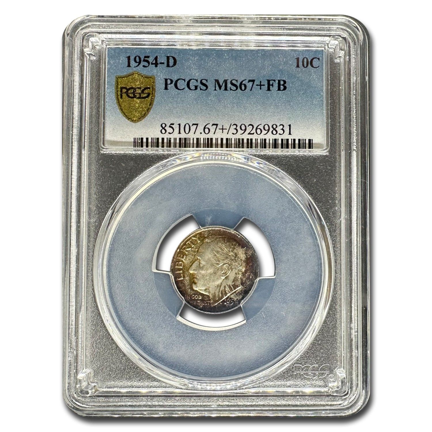 1954-D Roosevelt Dime MS-67 PCGS FB