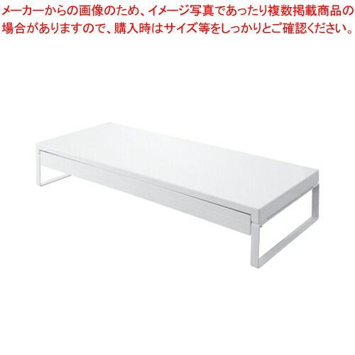 机上台 幅590mm・引出し付(キーボードサイズ) A-7338-0 リヒトラブ 白