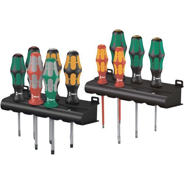 WERA ヴェラ 11本組 Kraftform Plus ハンドル ドライバーセット ラック付 347106 工具 作業工具 道具 ツール DIY