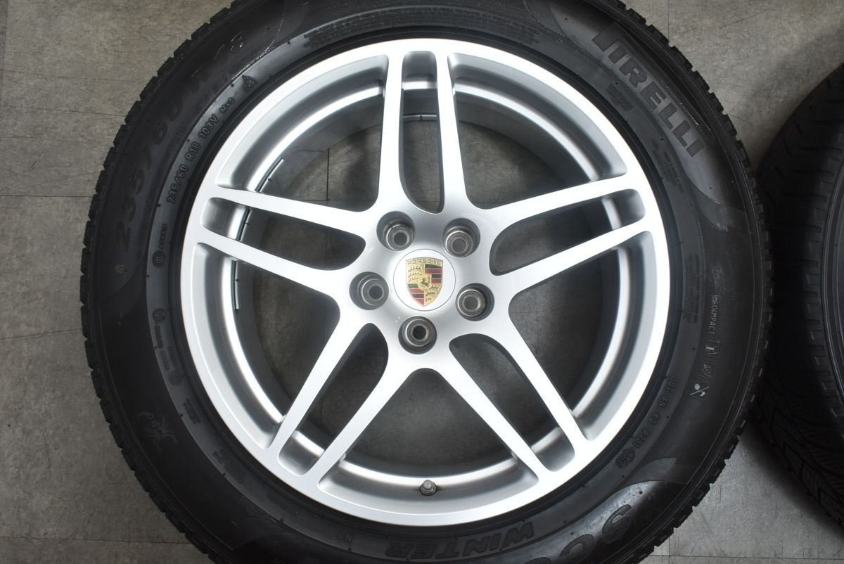 【程度良好品】ポルシェ 95B マカンS 純正 18in 8J 9J +21 PCD112 ピレリ 235/60R18 255/55R18 承認 N0 95B601025AR 95B601025AS 即納可能