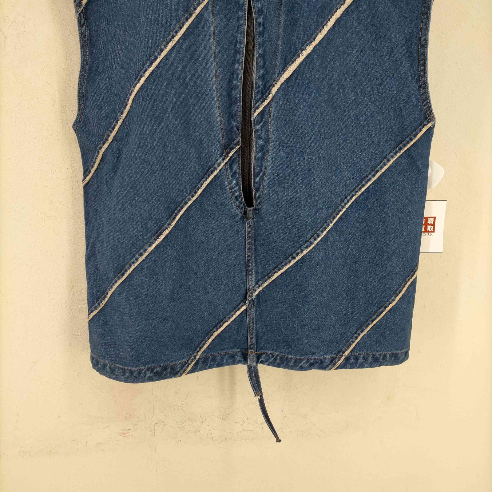 PERVERZE EcoBio Washed Denim Jumper Vest | detroitrootcanals.com