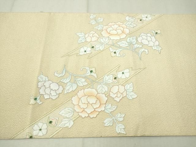 mp136 相良刺繍 太鼓柄 袋帯 中国三大刺繍 正絹 仕立て上り 平和屋着物◎中国三大刺繍 相良刺繍 太鼓柄袋帯 作家物 手描き