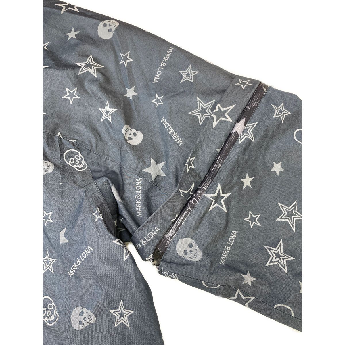 MARK&LONA - coco 中古 マークアンドロナ MARK&LONA メンズ レインウエア XL グレー 2WAY 上下 収納袋付き 中古 メンズ マークアンドロナ MARK&LONA レインウエア XL グレー 2WAY