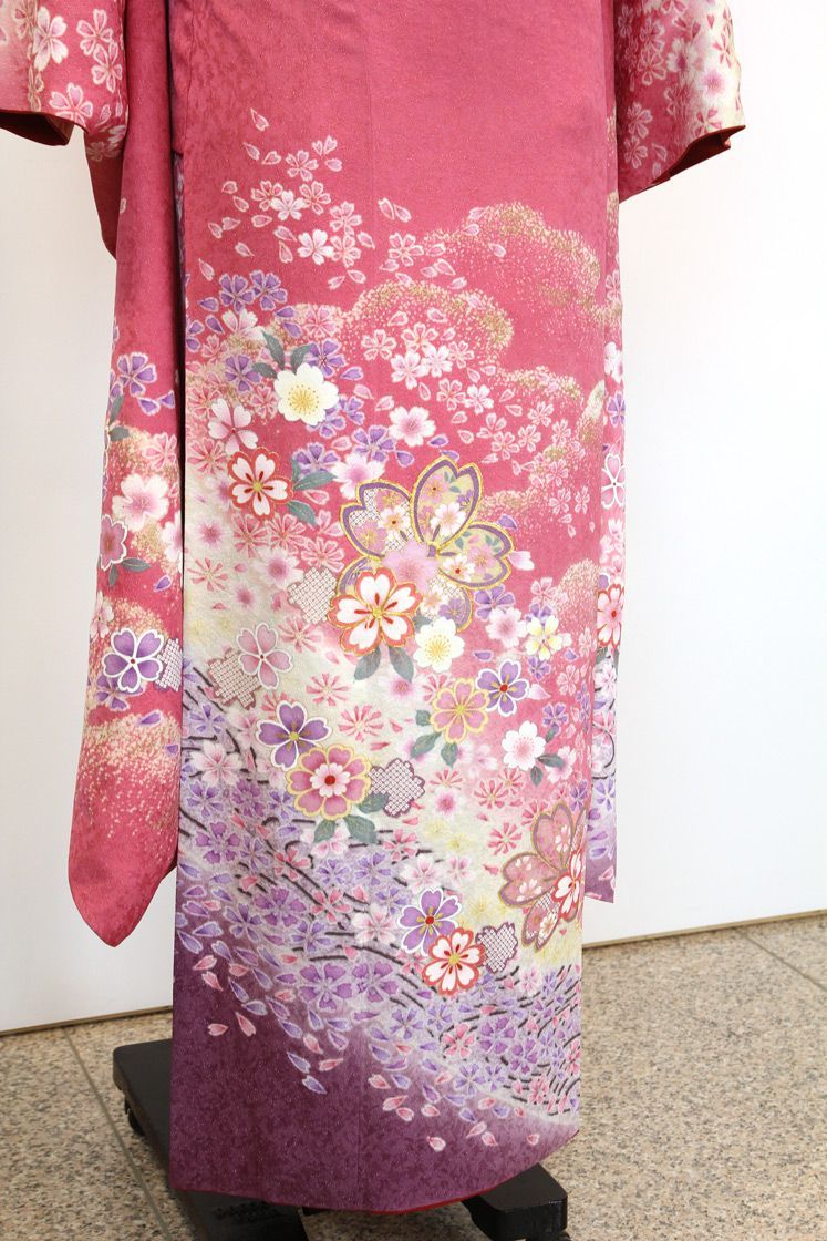 平和屋着物○豪華振袖 駒刺繍 牡丹花文 金彩 正絹 逸品 DAAP7856yyy