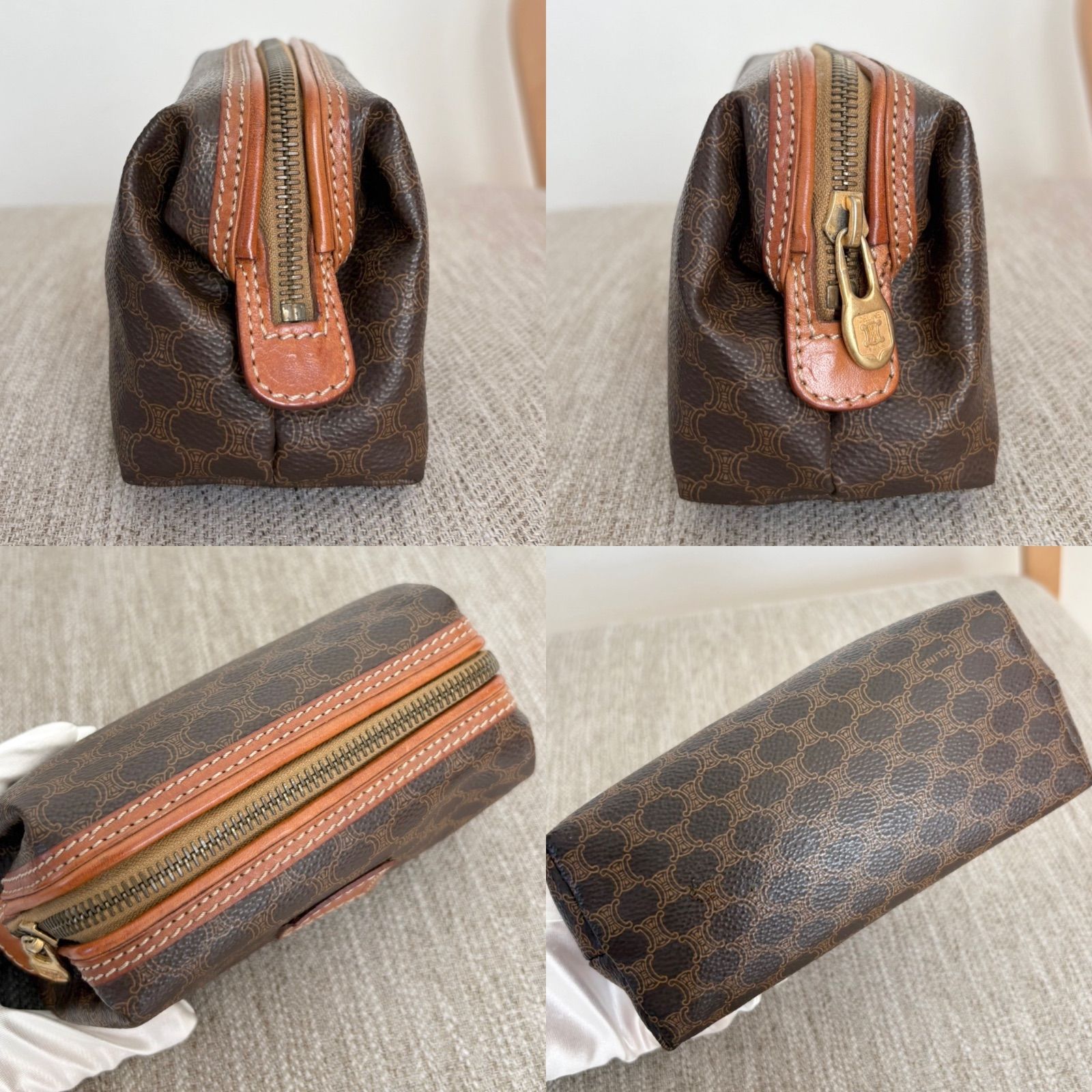 CELINE （セリーヌ）ヴィンテージ マカダム柄 ポーチ 【公式通販】