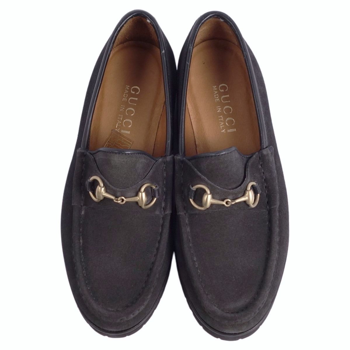 美品 Vintage グッチ GUCCI ローファー モカシン ホースビット