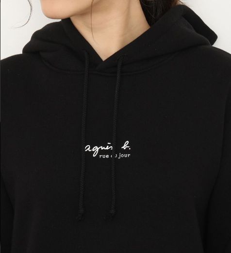 アニエスベー パーカー agnes b. アニエスベー レディース ブラック 
