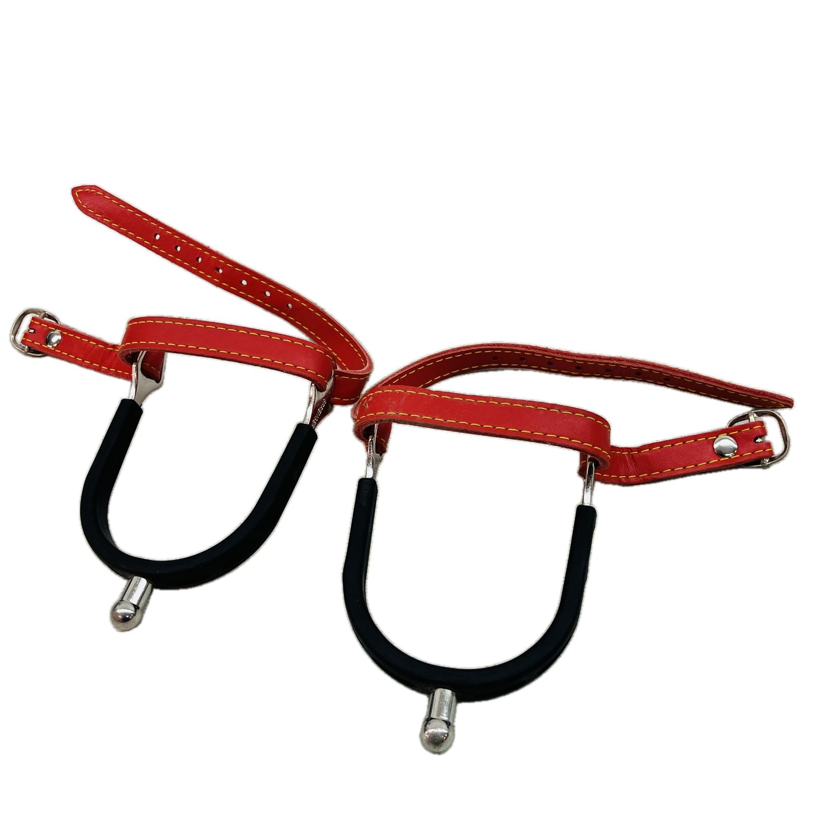 HERM SPRENGER ハームスプレンガー HS 拍車 レザーベルト 先丸 乗馬 馬具 良好 C10516500