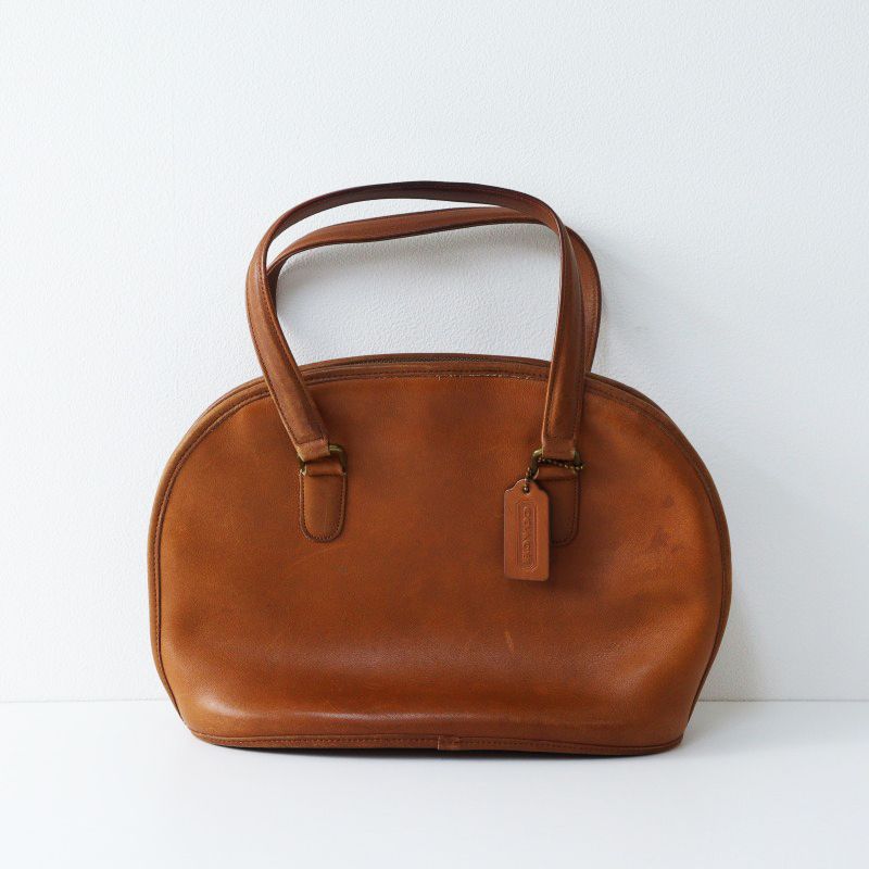 希少❗️OLDCOACH ハンドバッグ　ダークブラウン アメリカ製　9958 コーチ COACH 9958 レザーハンドバッグ トートバッグ/ブラウン