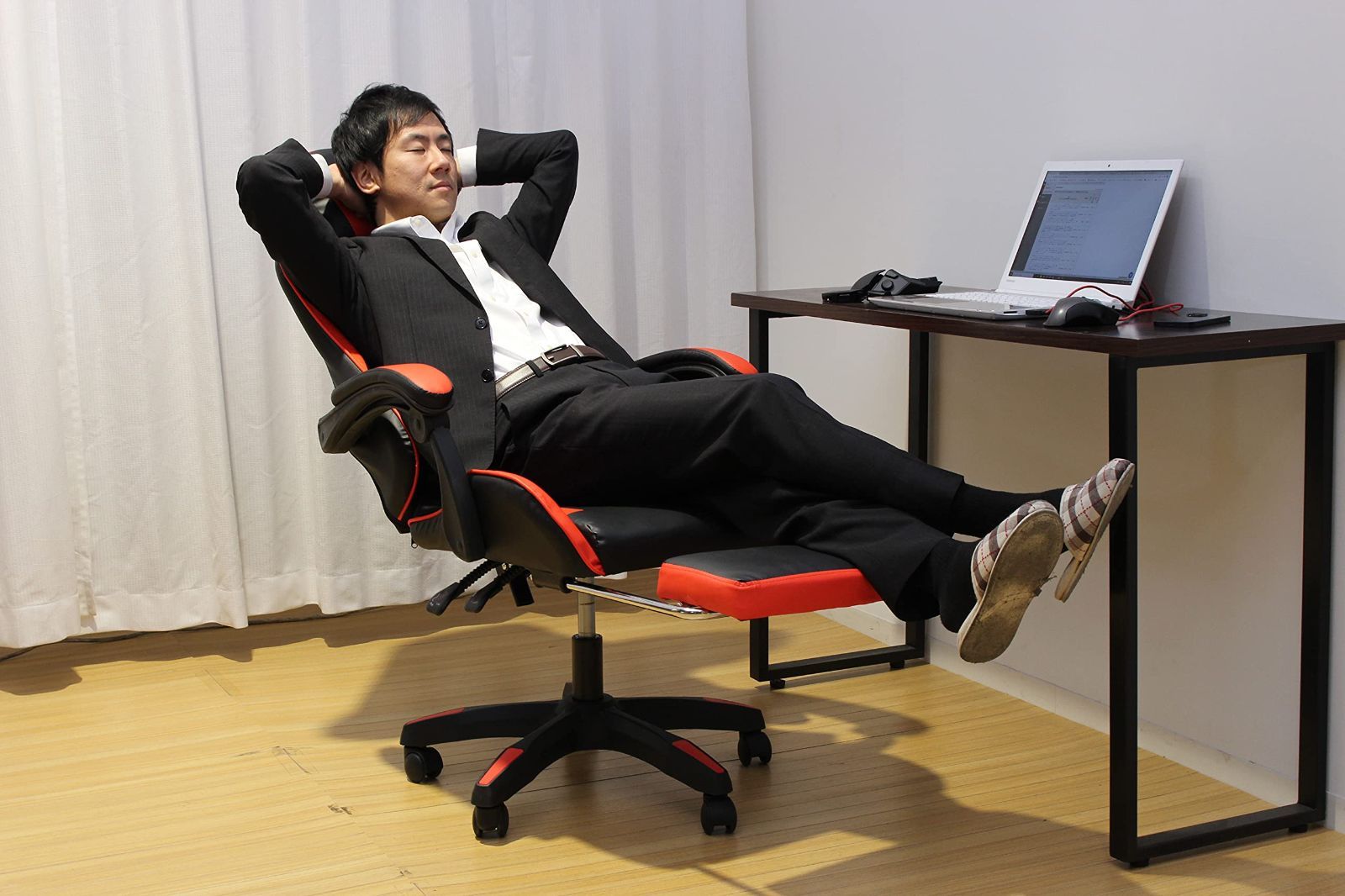 オフィスチェア フットレスト付
