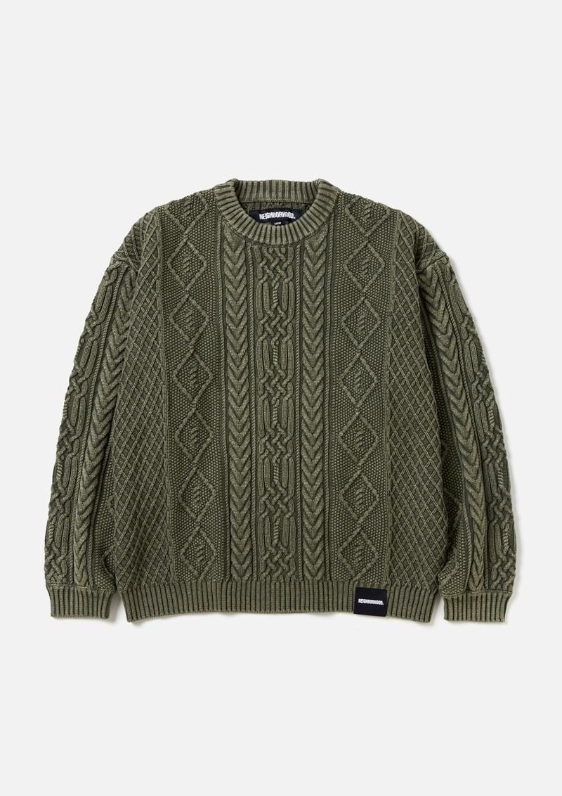 NEIGHBORHOOD WASHED CREWNECK ニット 24213NH-KNM01 - メルカリ