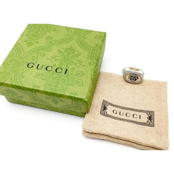 グッチ ダブルG GGマーモント シルバーリング 20号 グッチ ダブルG GGマーモント シルバーリング 20号 GUCCI グッチ