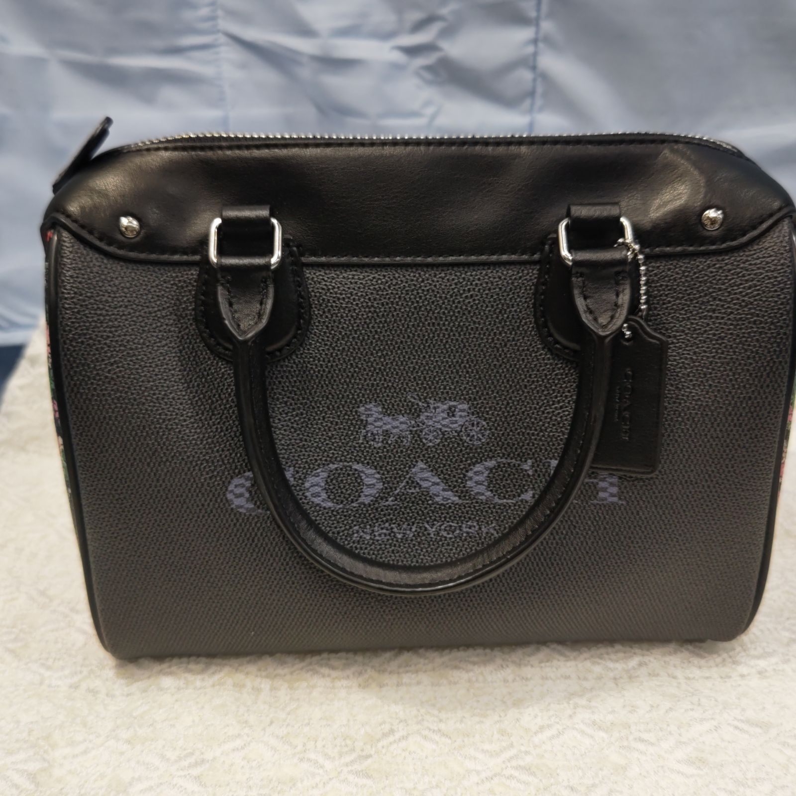 S92851 COACH コーチフローラル プリント ミニベネット