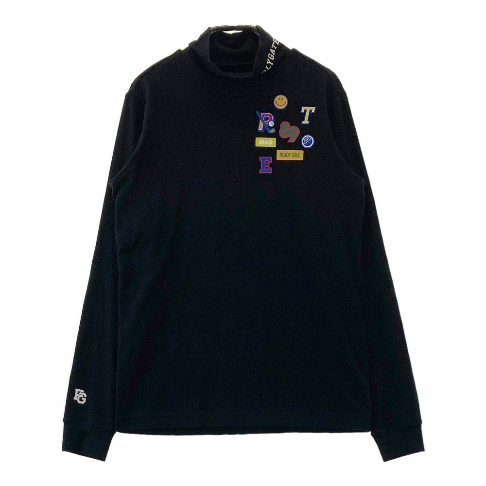 サイズ 0 PEARLY GATES パーリーゲイツ 2025年 長袖ハイネックTシャツ ブラック系 240101345874 ゴルフウェア レディース ストスト