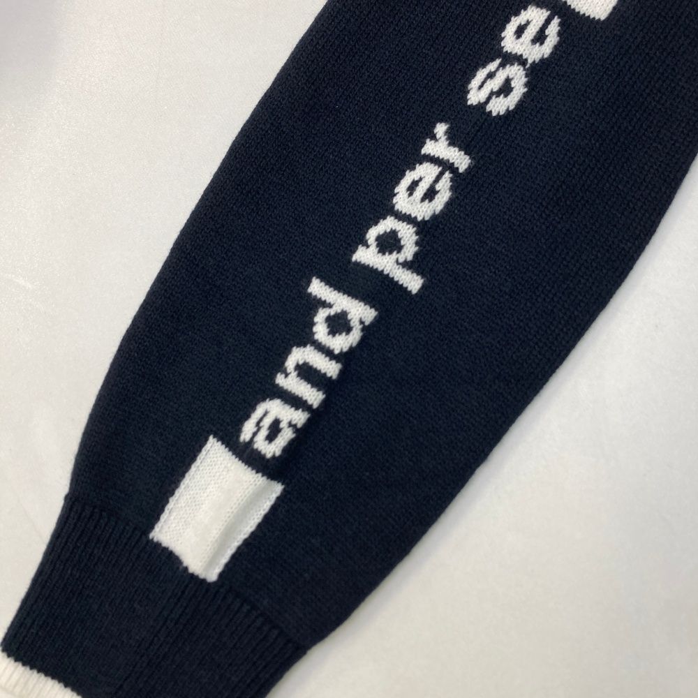 サイズ：L AND PER SE アンパスィ 袖ロゴ 長袖ニットジャケット