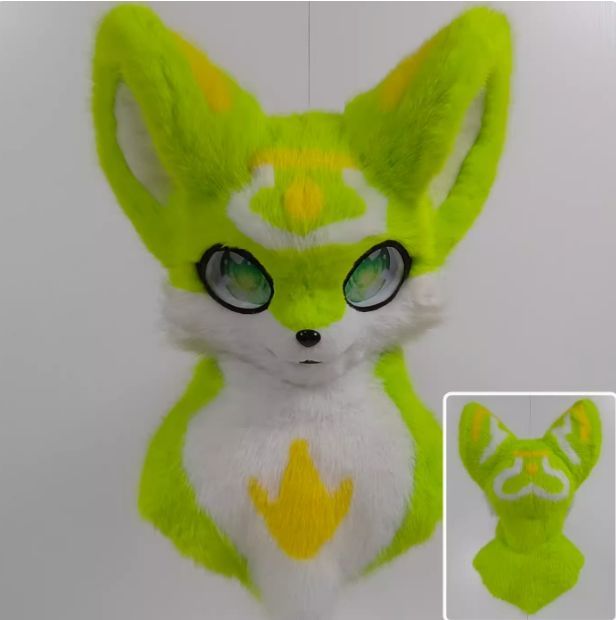 着ぐるみヘッド 犬 短毛タイプ NO.33 最 猫 全頭ヘッド ケモノ マスク ファースーツ ぬいぐるみ コスプレ コスチューム kigurumi