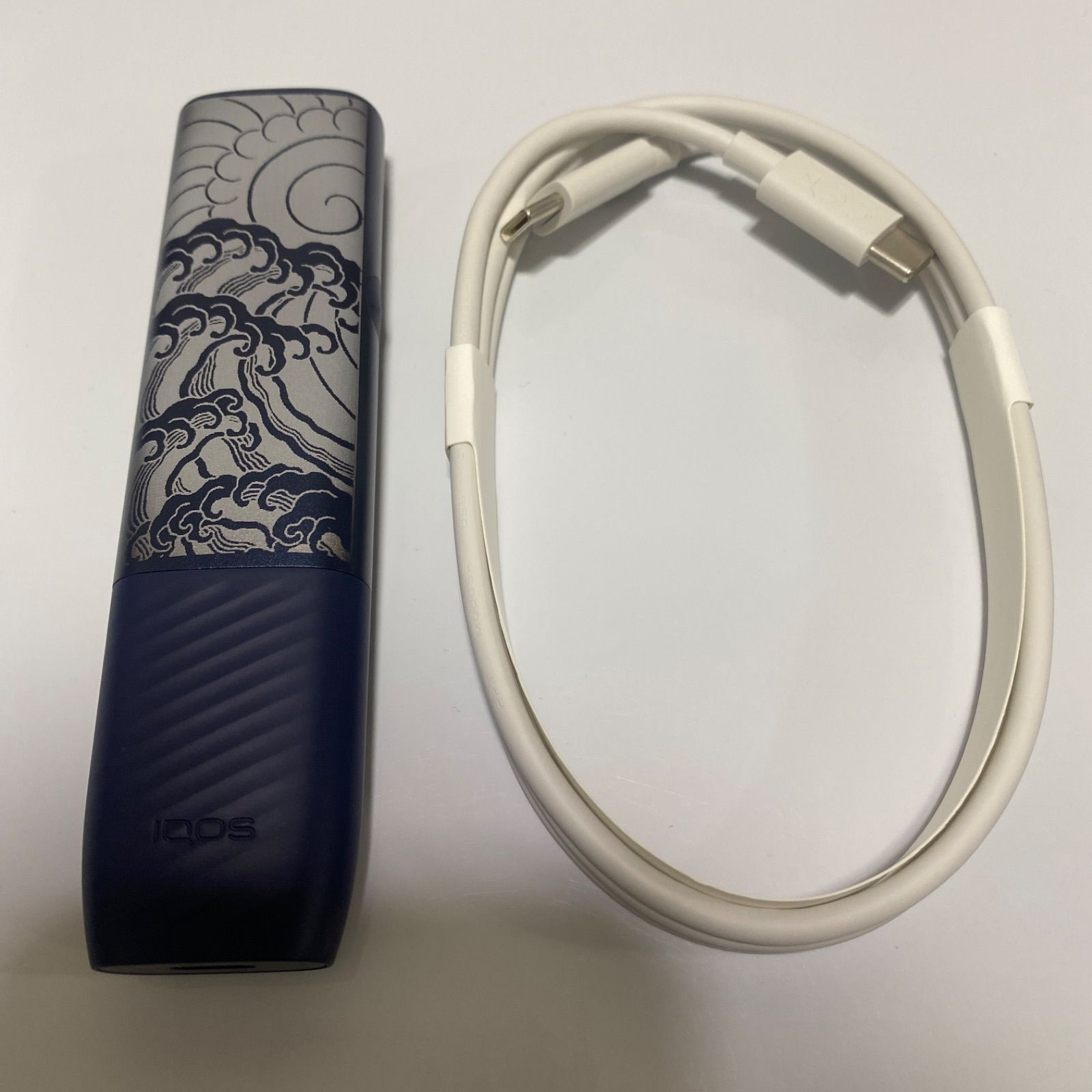 波 和柄 両面 加工 iQOS ILUMA i ONE アイコス イルマ i ワン 