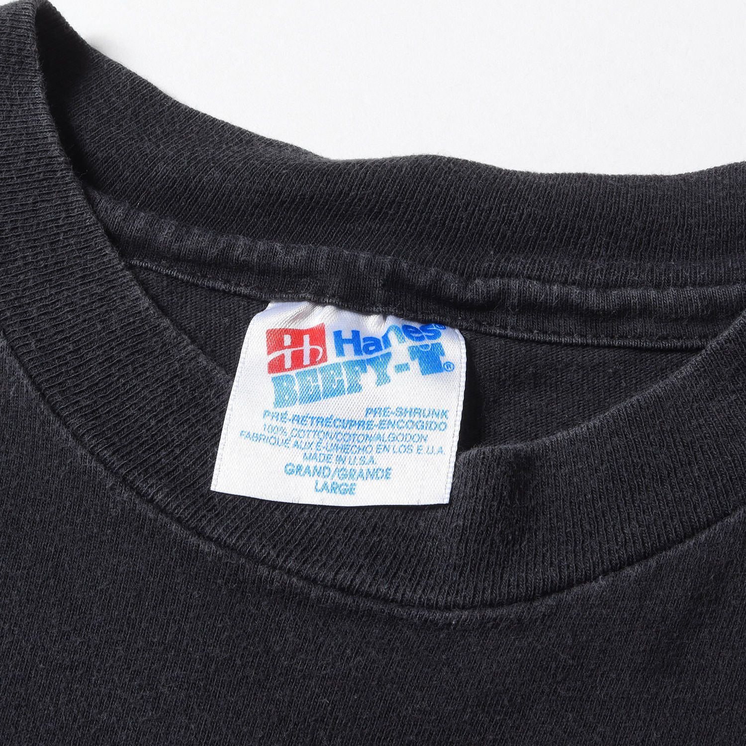 メンズ90s DETROIT Rockers サッカーチームロゴ クルーネック 半袖 Tシャツ 90年代 USA製 Hanes ヘインズ ブラック 黒 L  90s - 00s ヴィンテージ Vintage / Used 【メンズ】 - Tシャツ/カットソー(半袖/袖なし)