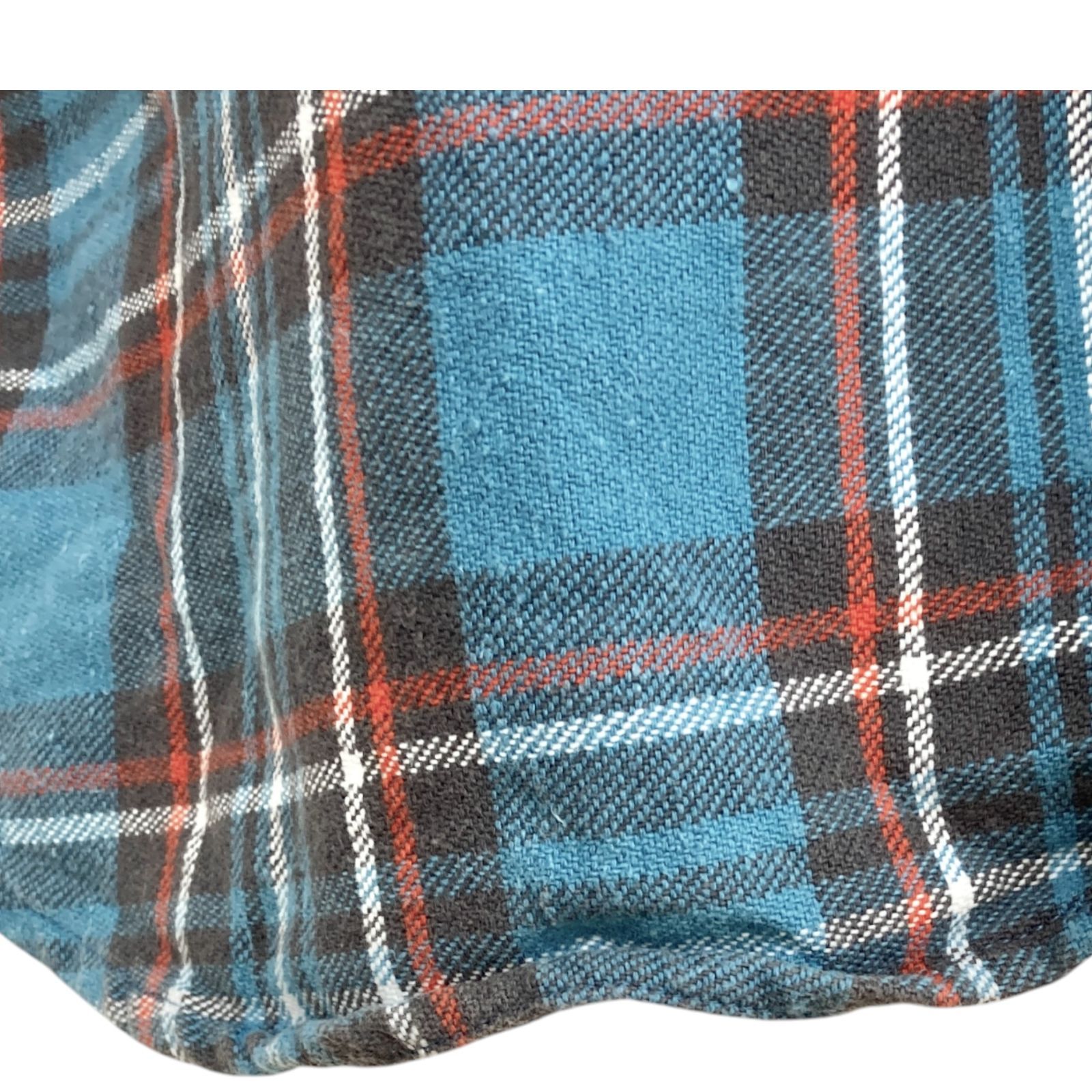  CAT’S PAW キャッツポウ ブルー チェック柄 シャツ XL LL シャツ アメリカンフットボール