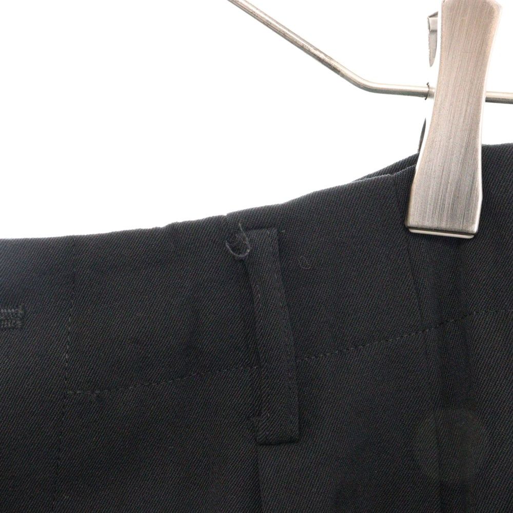 Yohji Yamamoto ブラック スラックス M Yohji Yamamoto M-Front 1 Tuck Cropped Trousers | Black