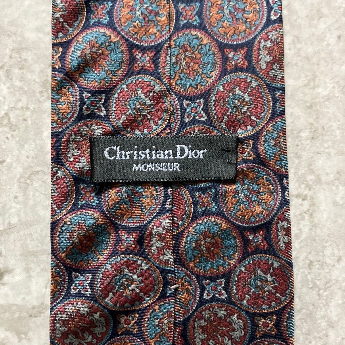 Christian Dior ネクタイ 極彩色 マルチカラー ペイズリー柄