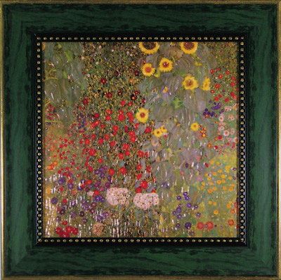 絵画 クリムト「サンフラワー」/インテリア 額入り 額装込 風景画 油絵 ポスター アート アートパネル リビング 玄関 プレゼント モダン アートフレーム 飾る LLサイズ おしゃれ 壁掛け 絵