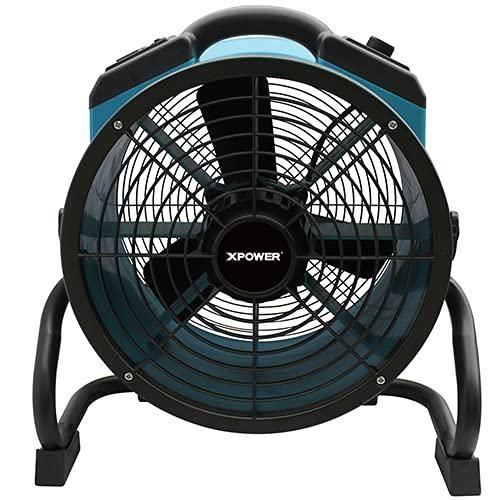 XPOWERX-34ARブルー可変速高空気循環ミニアキシャルエアファンカーペット＆フロアドライヤーファン