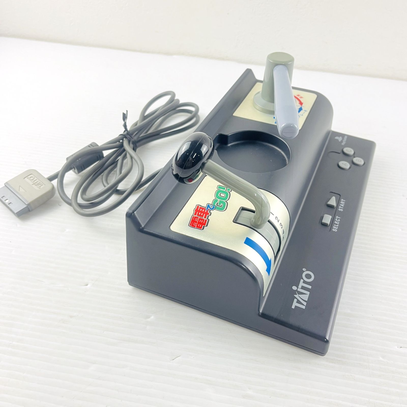 ◇373【ソフトあり／動作OK】TAITO PS 電車でGO!2 プレミアムパック TCPS-10004 特製コントローラ SLPH-00051 ソフト SLPM-86141 箱 説明書 プレステ PlayStation タイトー